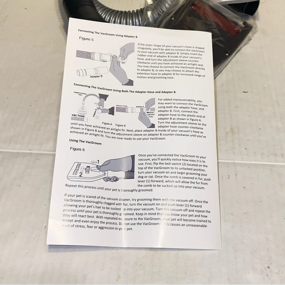 Penn-Plax VacGroom for Dogs Cats & Upholstery Easy to Use Cleaning & Grooming